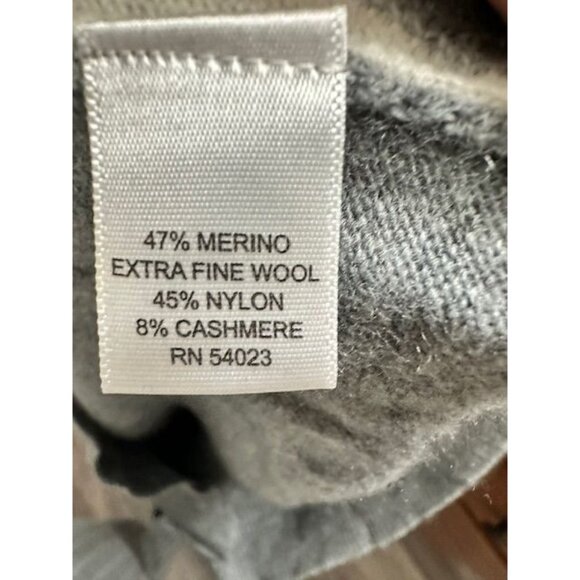 Banana Republic Preppy Italian Yarn Merino Wool Cashmere Blend Argyle Sweater L - Picture 5 of 7